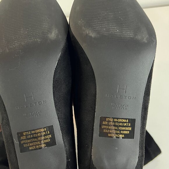 Halston Vegan Suede Ankle Boots - Picture 8 of 9